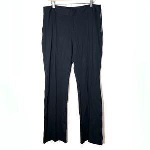 INC International Concepts black flare leg casual dress pants size 14 B71